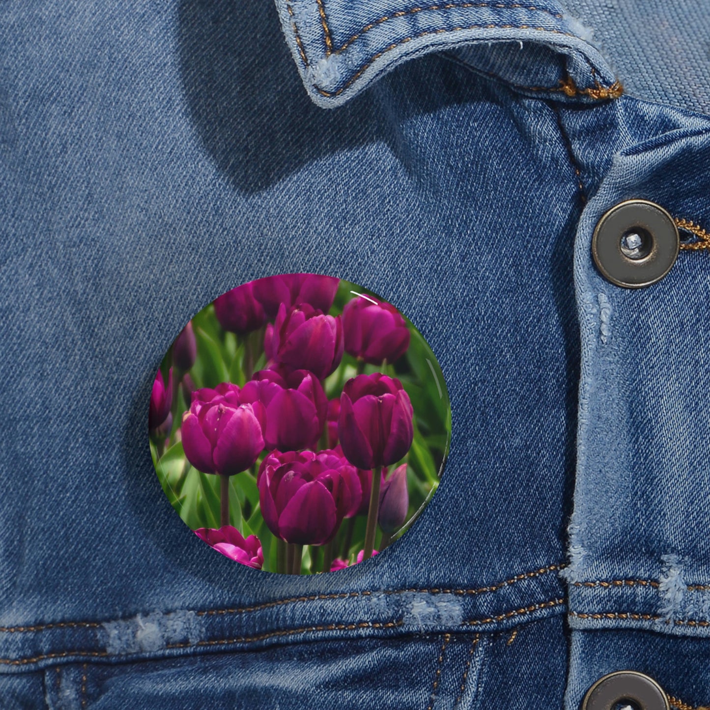 Flowers 20 Round Pins