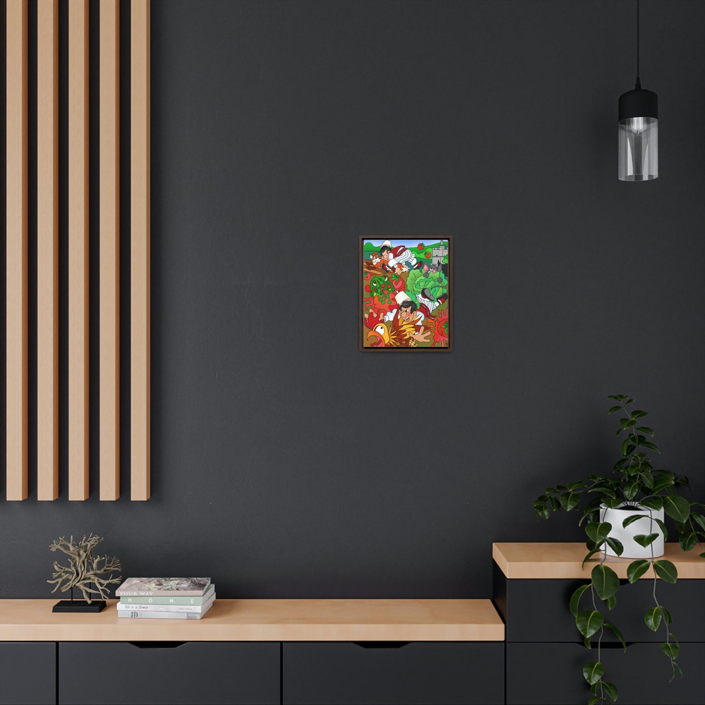 The Half Rooster! Gallery Canvas Wraps, Vertical Frame