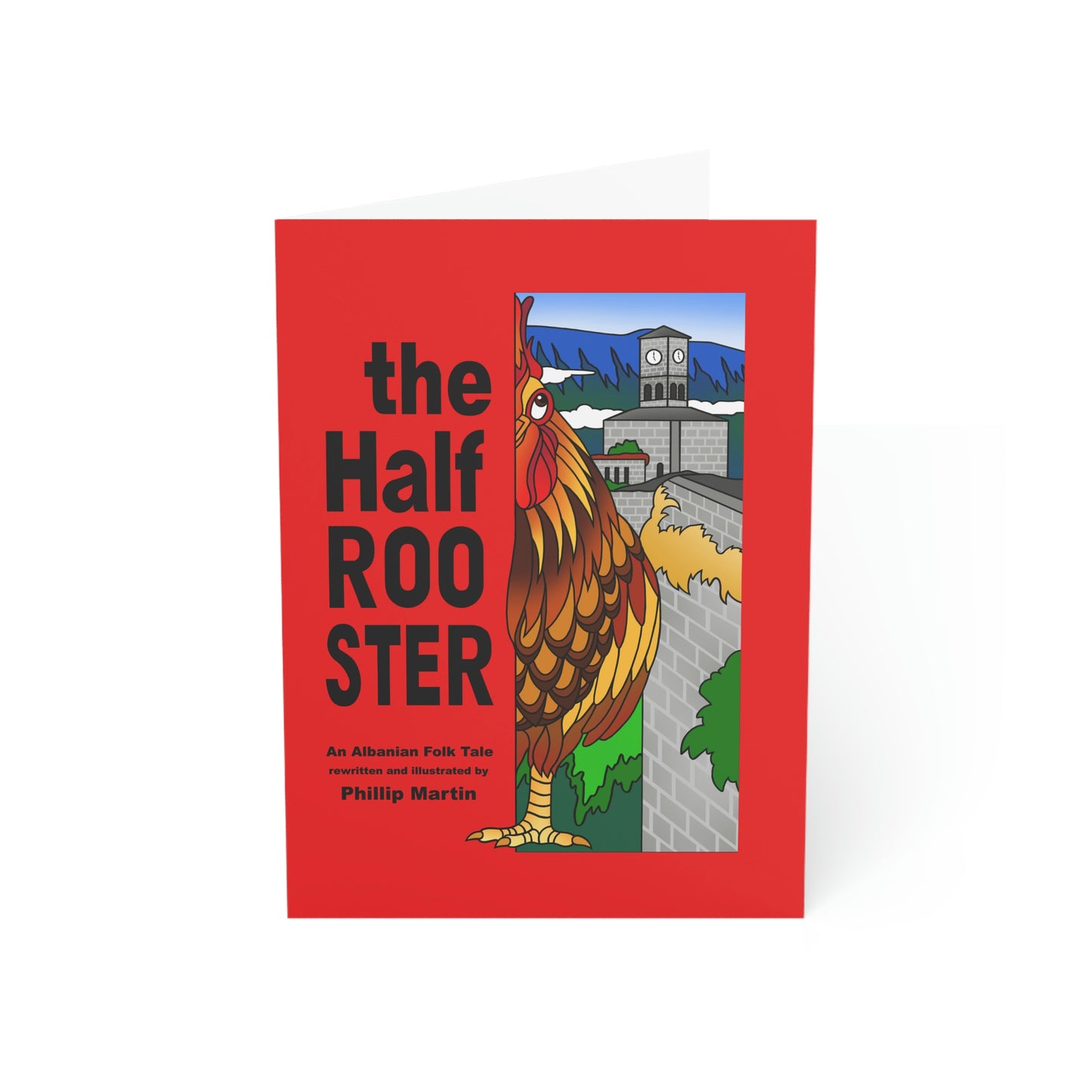 The Half Rooster Greeting Cards (1, 10, 30, and 50pcs)