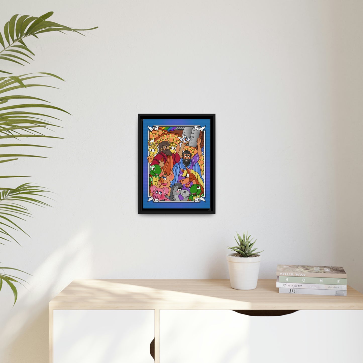 Hark and Harold Angel Sing! Matte Canvas, Black Frame