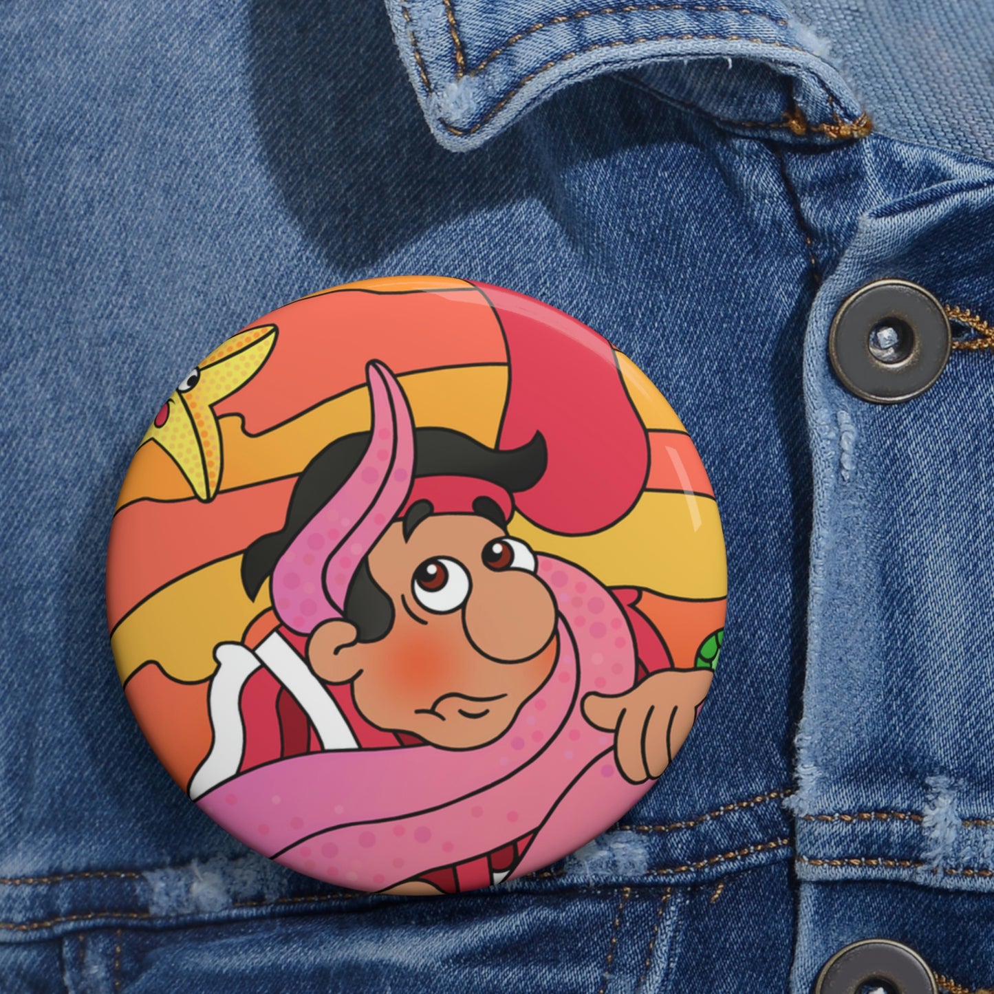 The Story of Jonah Custom Pin Buttons