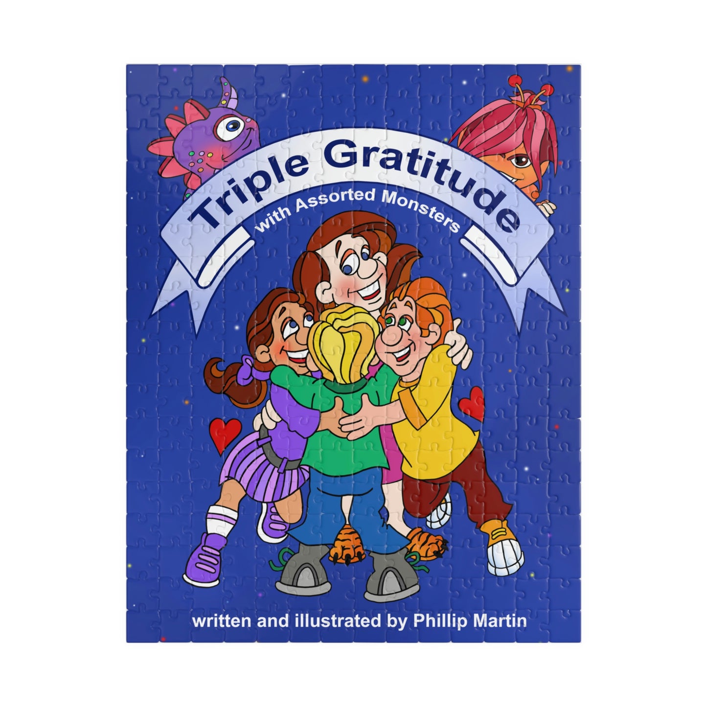 Triple Gratitude with Assorted Monsters Puzzle (110, 252, 500, 1014-piece)