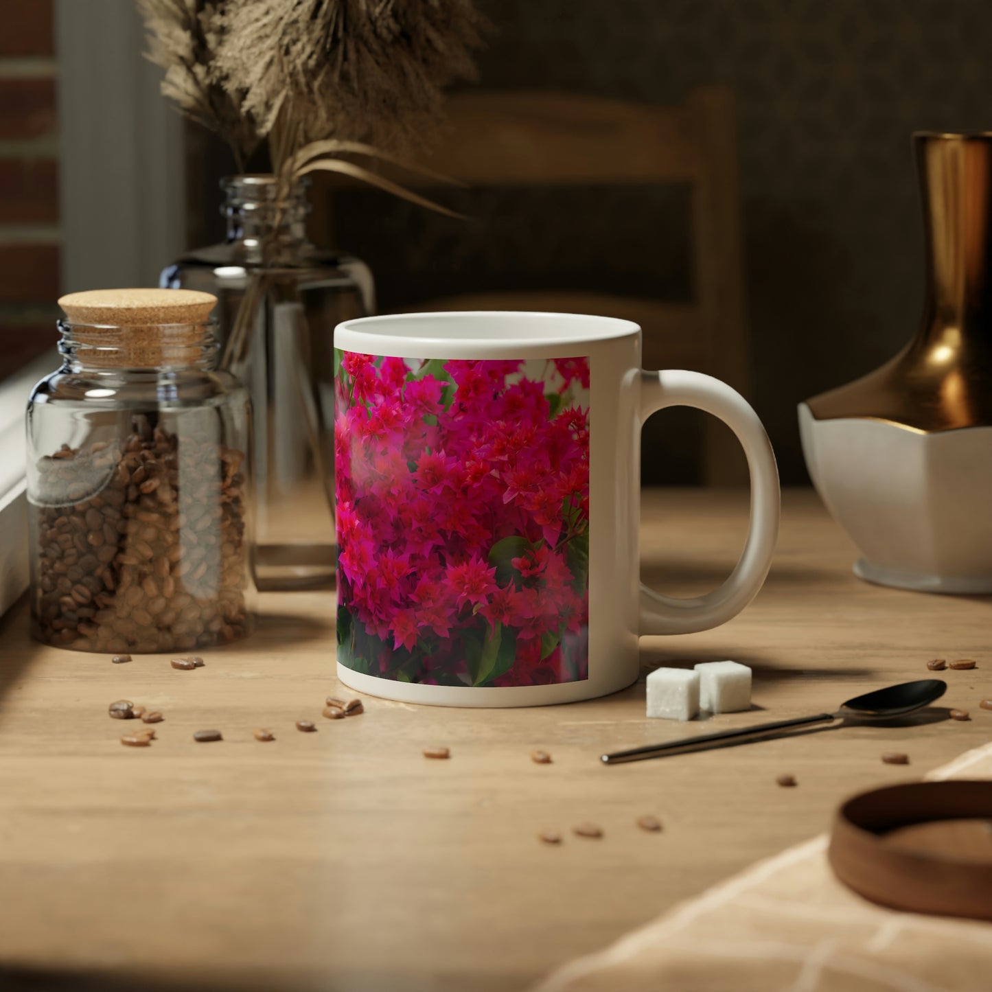 Flowers 27 Jumbo Mug, 20oz