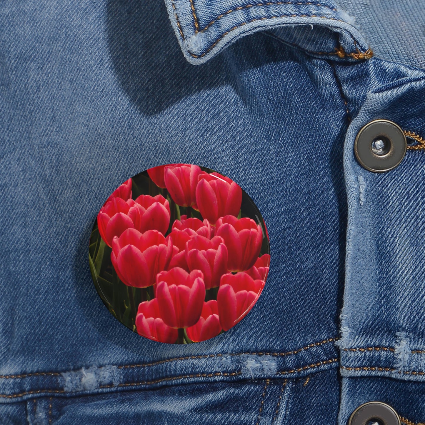 Flowers 24 Round Pins