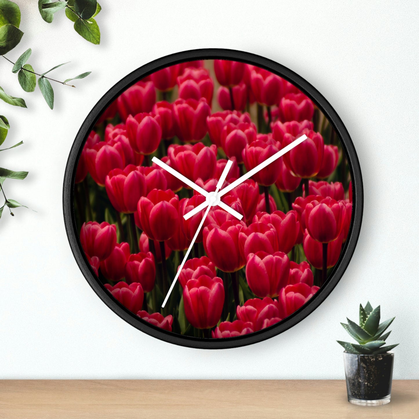Flowers 15 Wall Clock