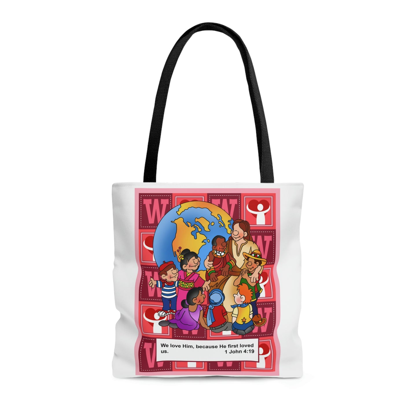 The Bible as Simple as ABC W AOP Tote Bag