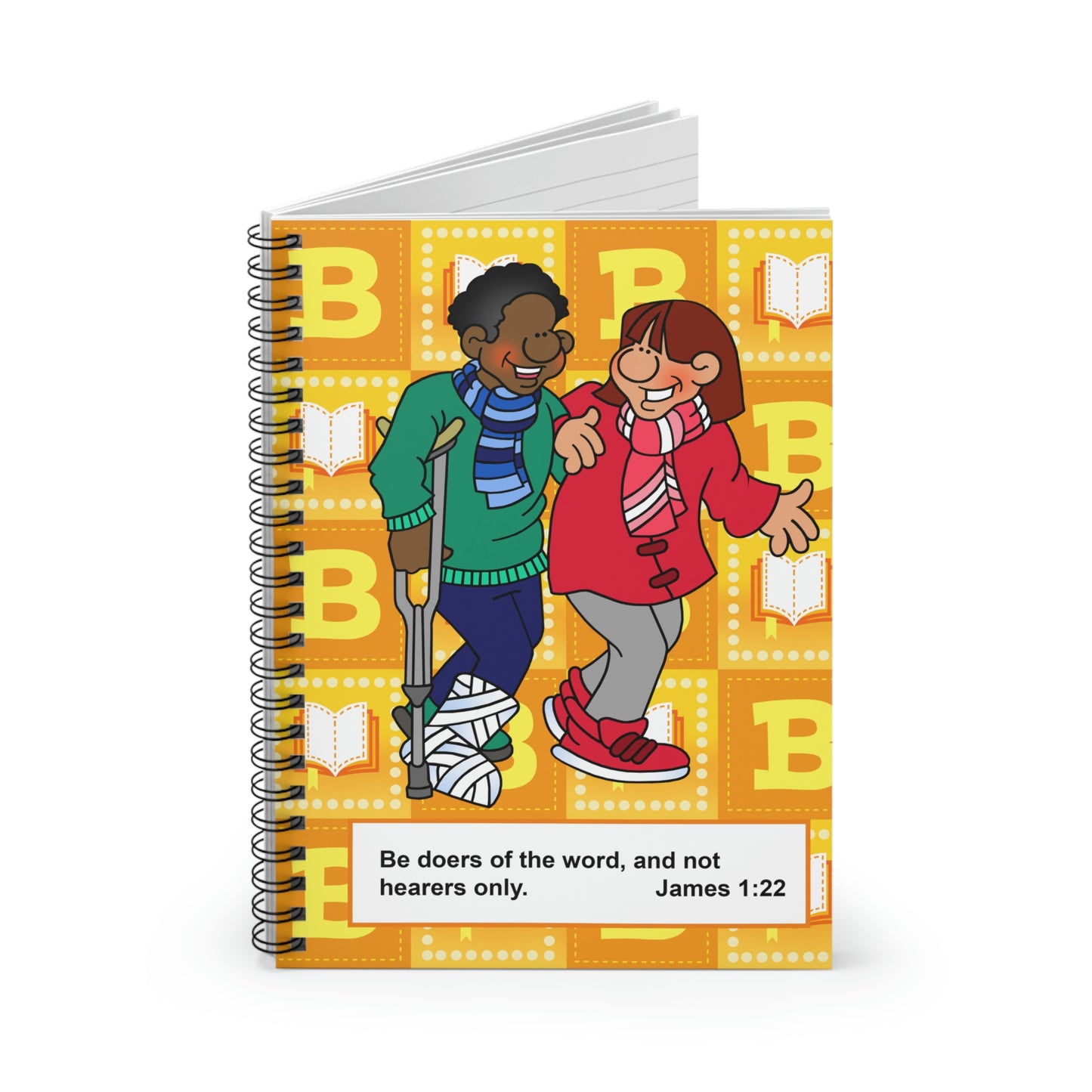 The Bible as Simple as ABC B Spiral Notebook - Ruled Line