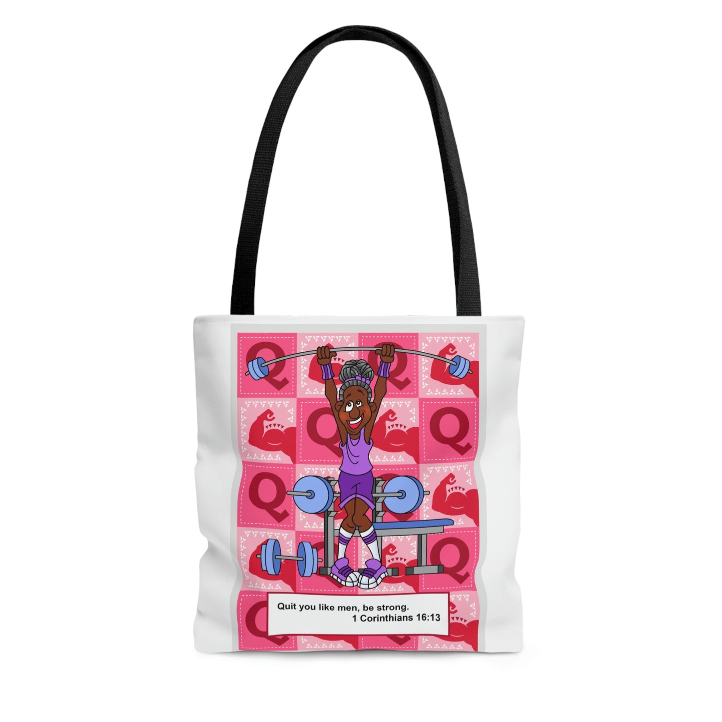 The Bible as Simple as ABC Q AOP Tote Bag