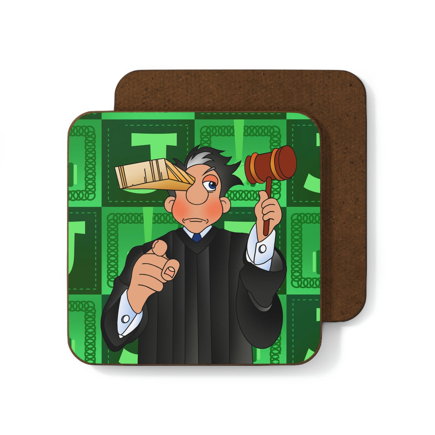 The Bible as Simple as ABC J Hardboard Back Coaster