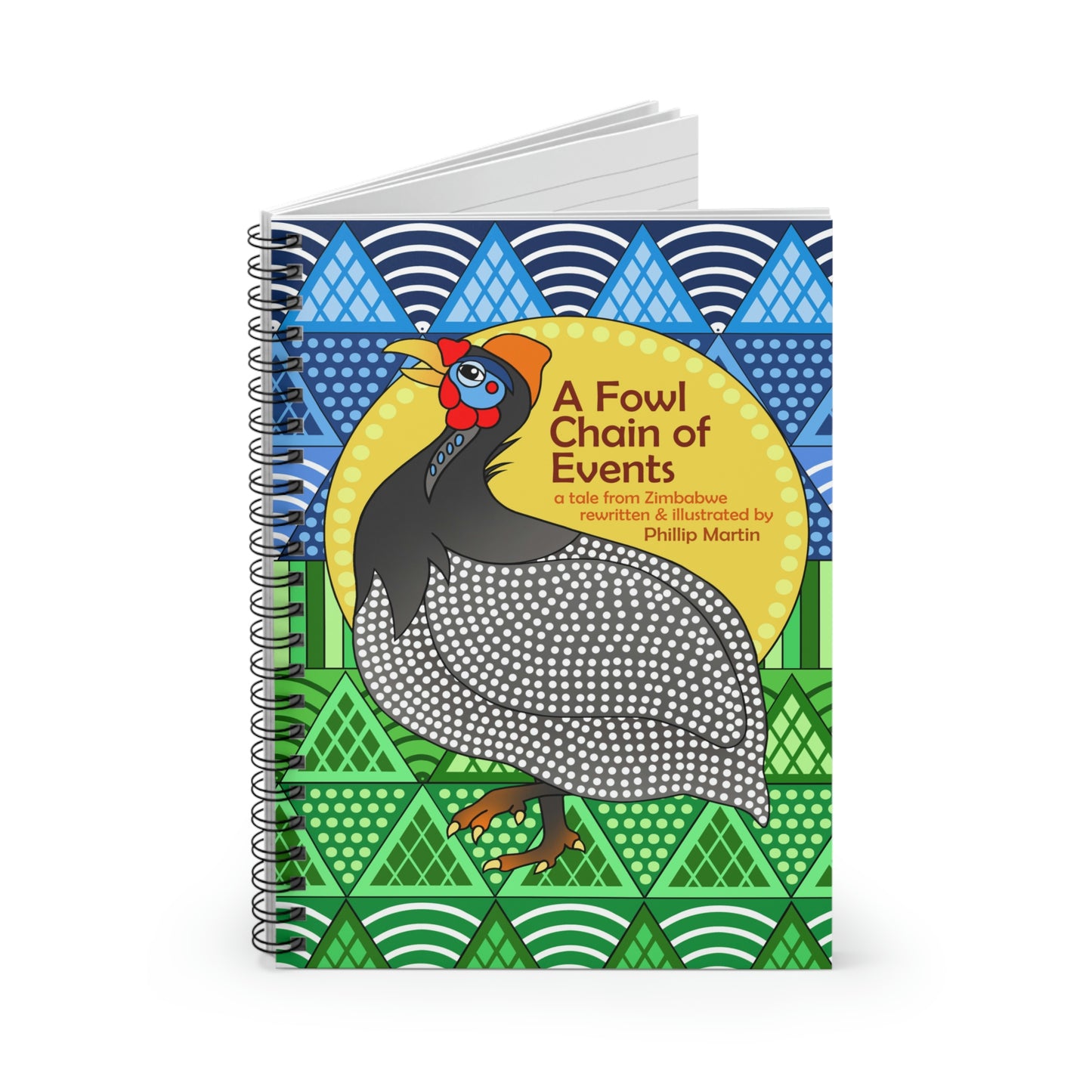 A Fowl Chain of Events Spiral Notebook - Ruled Line