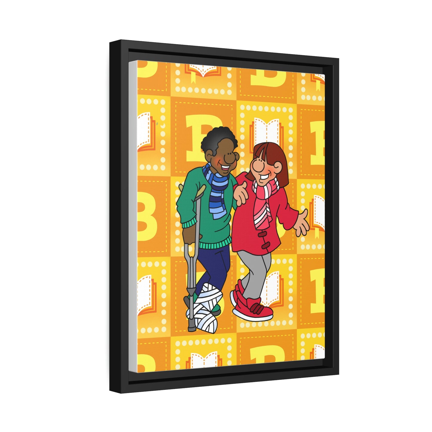 The Bible as Simple as ABC B Matte Canvas, Black Frame