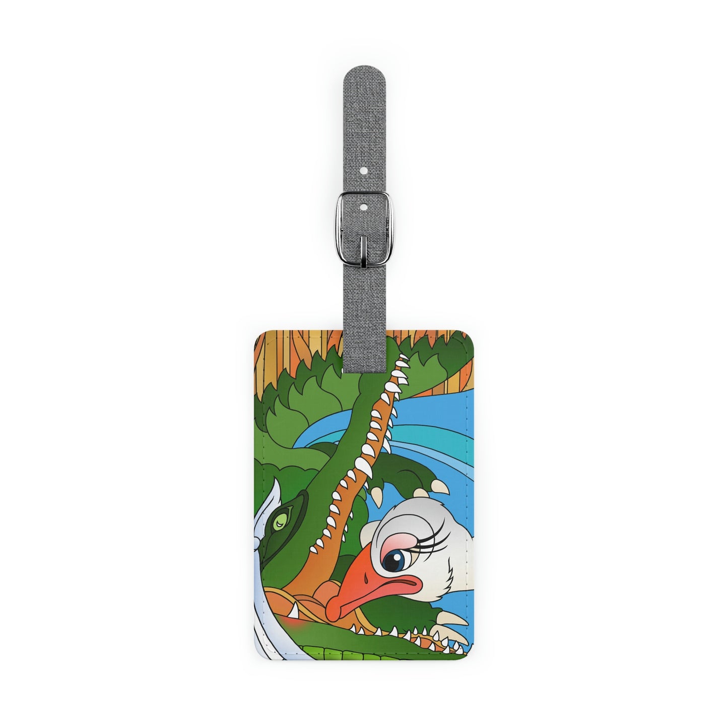 Once Upon Southern Africa! Saffiano Polyester Luggage Tag, Rectangle