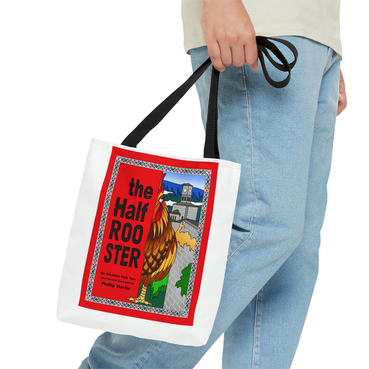 The Half Rooster AOP Tote Bag