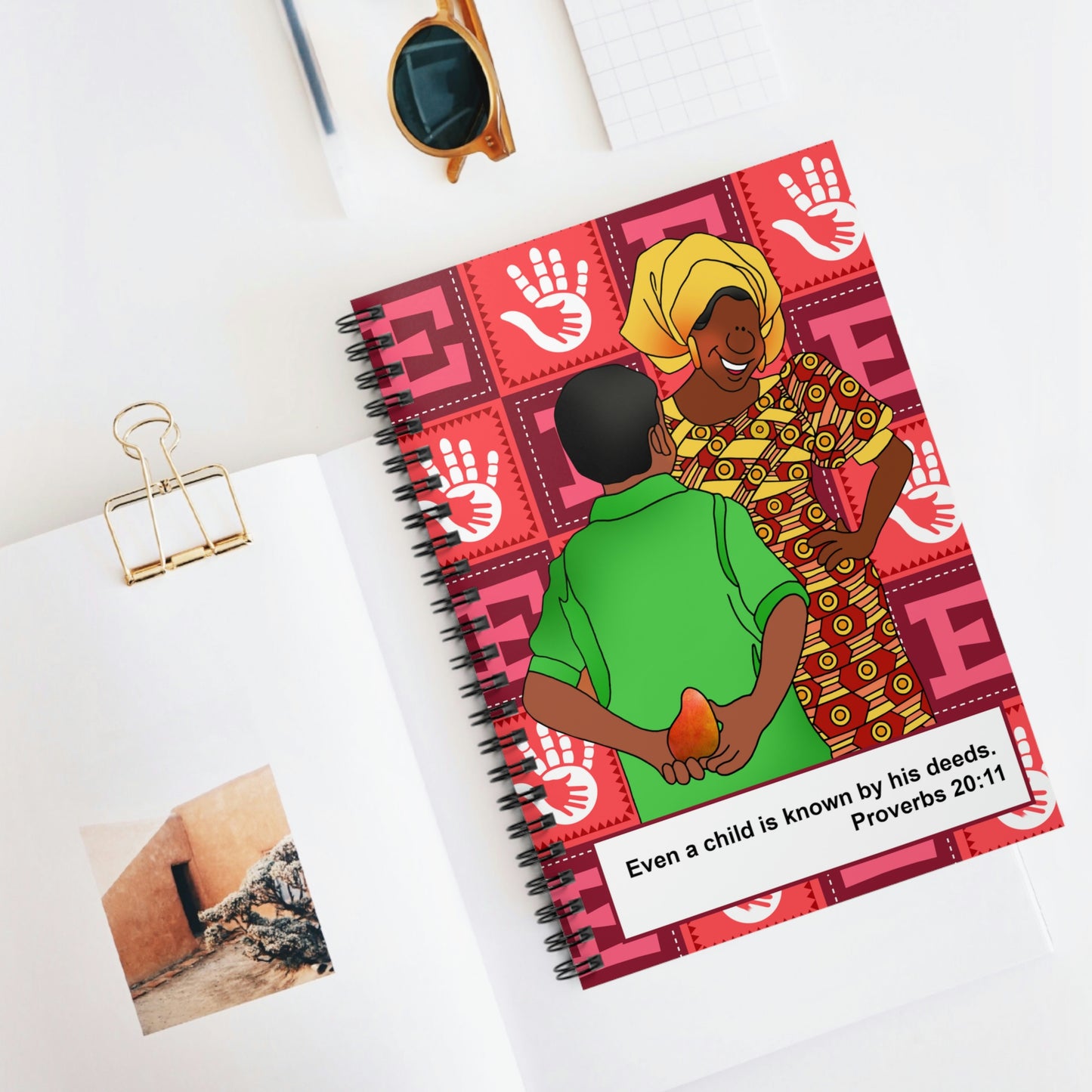 The Bible as Simple as ABC E Spiral Notebook - Ruled Line