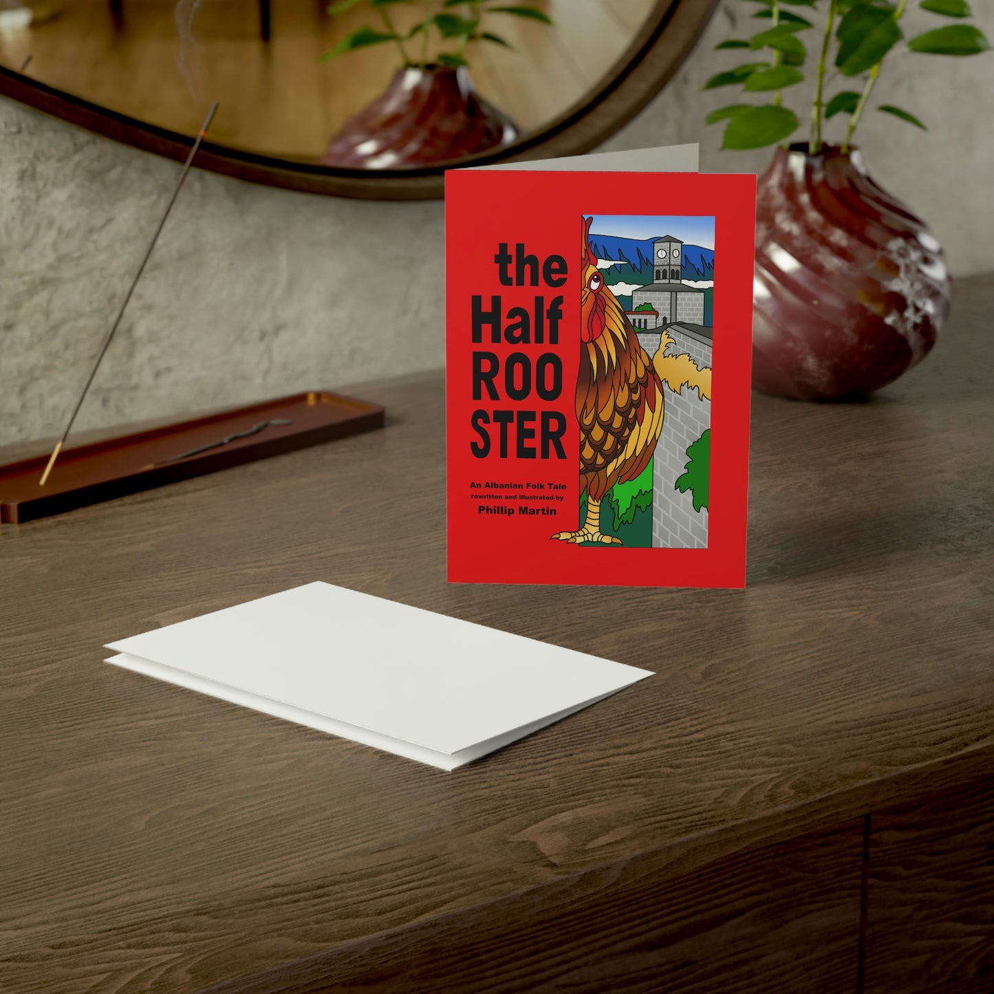 The Half Rooster Greeting Cards (1, 10, 30, and 50pcs)