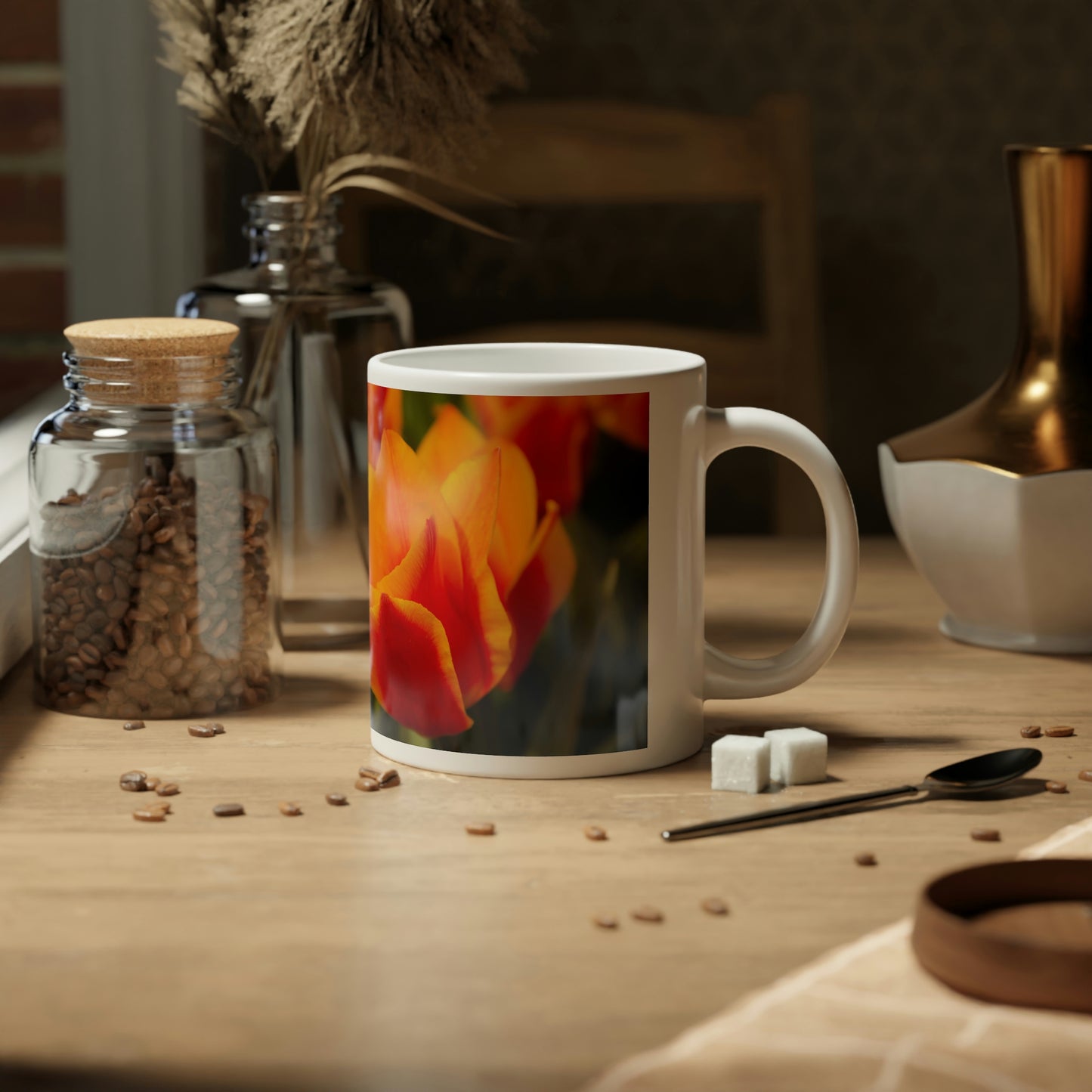 Flowers 13 Jumbo Mug, 20oz
