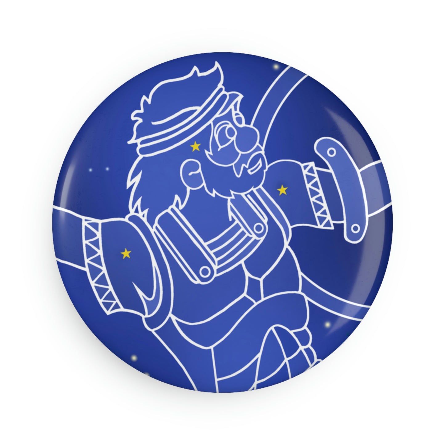 Triple Gratitude with Assorted Monsters!! Button Magnet, Round (1 & 10 pcs)