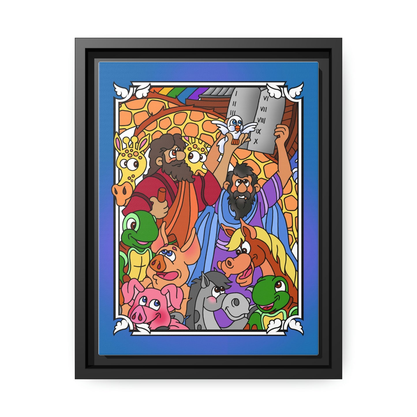 Hark and Harold Angel Sing! Matte Canvas, Black Frame