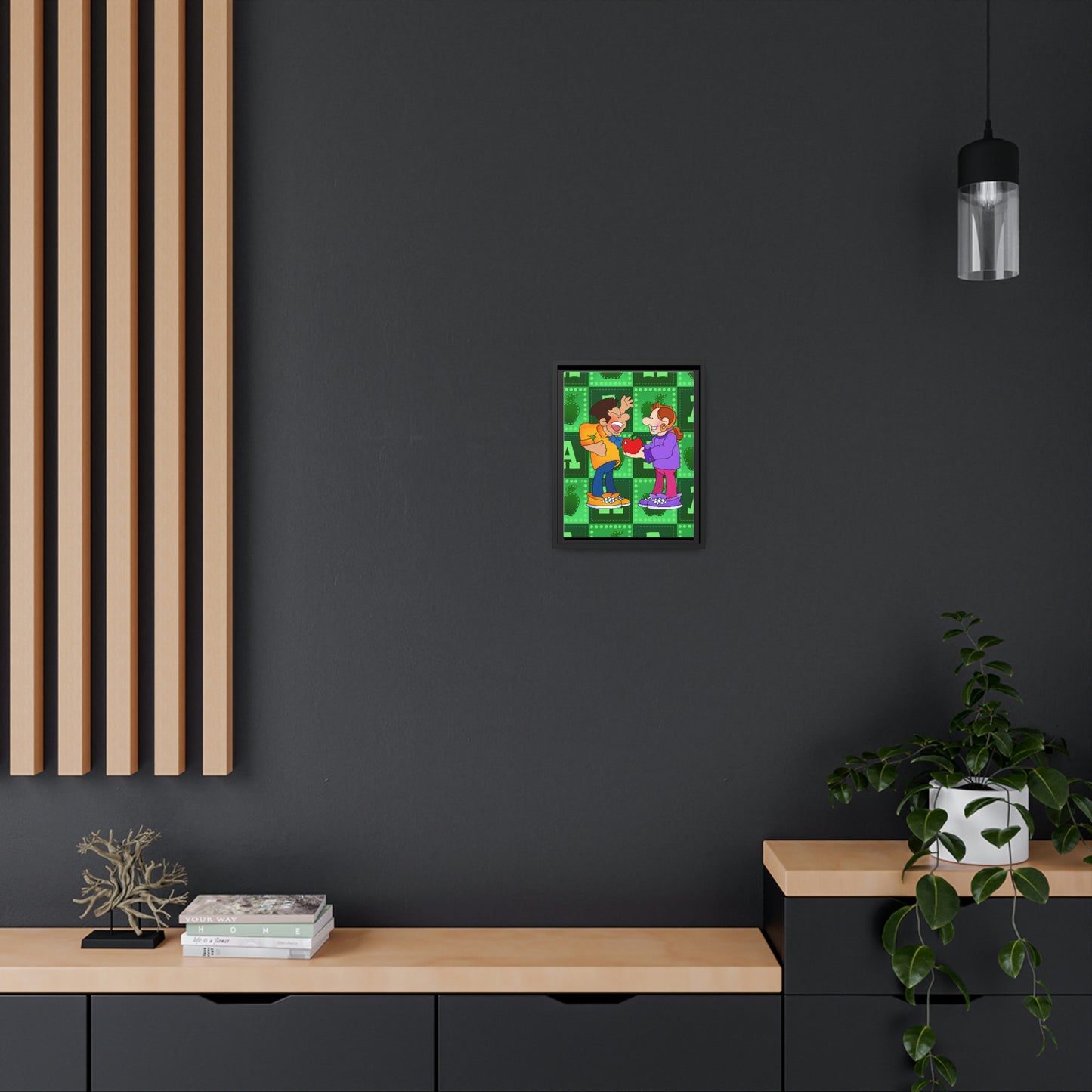 The Bible as Simple as ABC A Matte Canvas, Black Frame