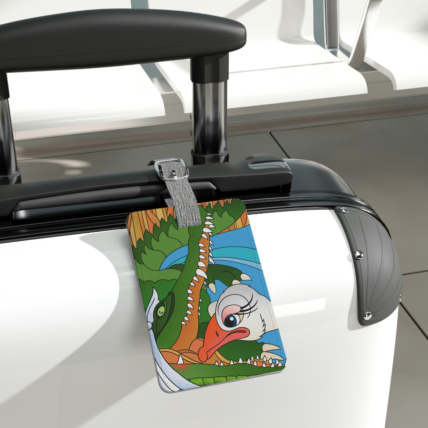 Once Upon Southern Africa! Saffiano Polyester Luggage Tag, Rectangle