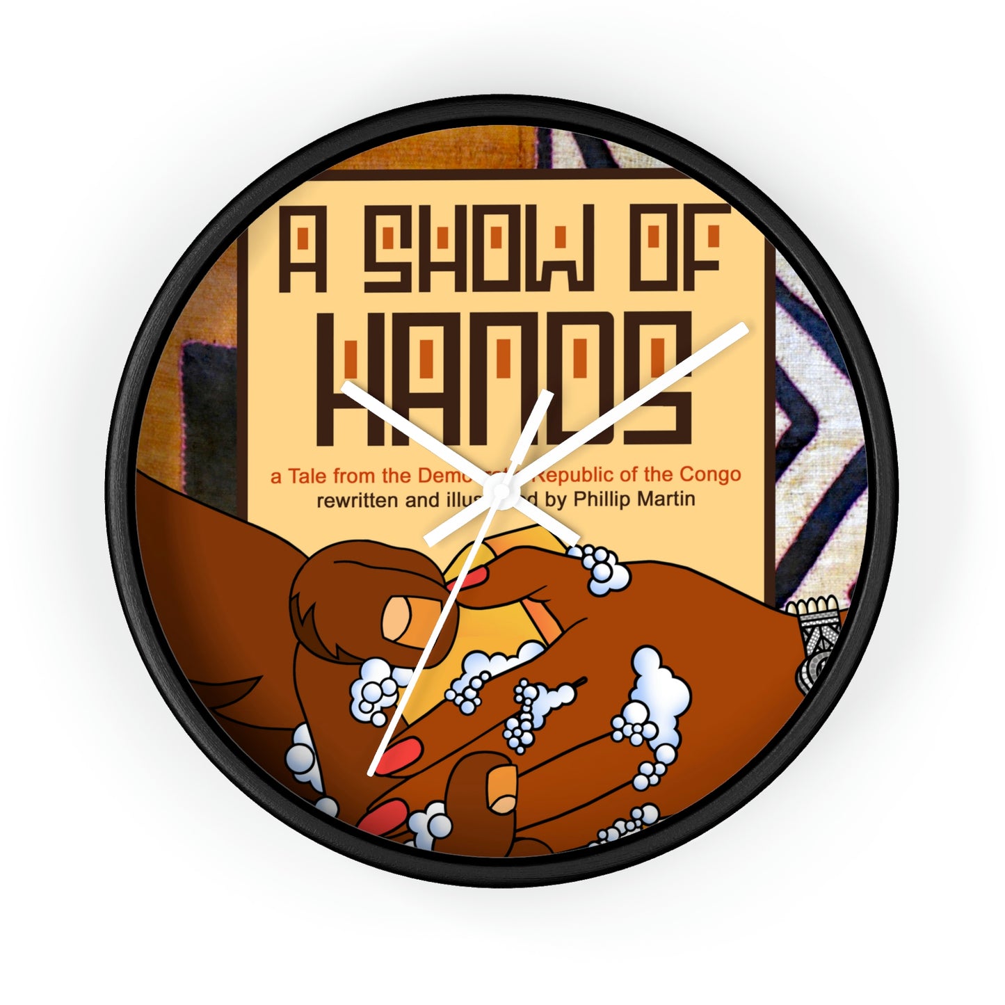 A Show of Hands Wall clock