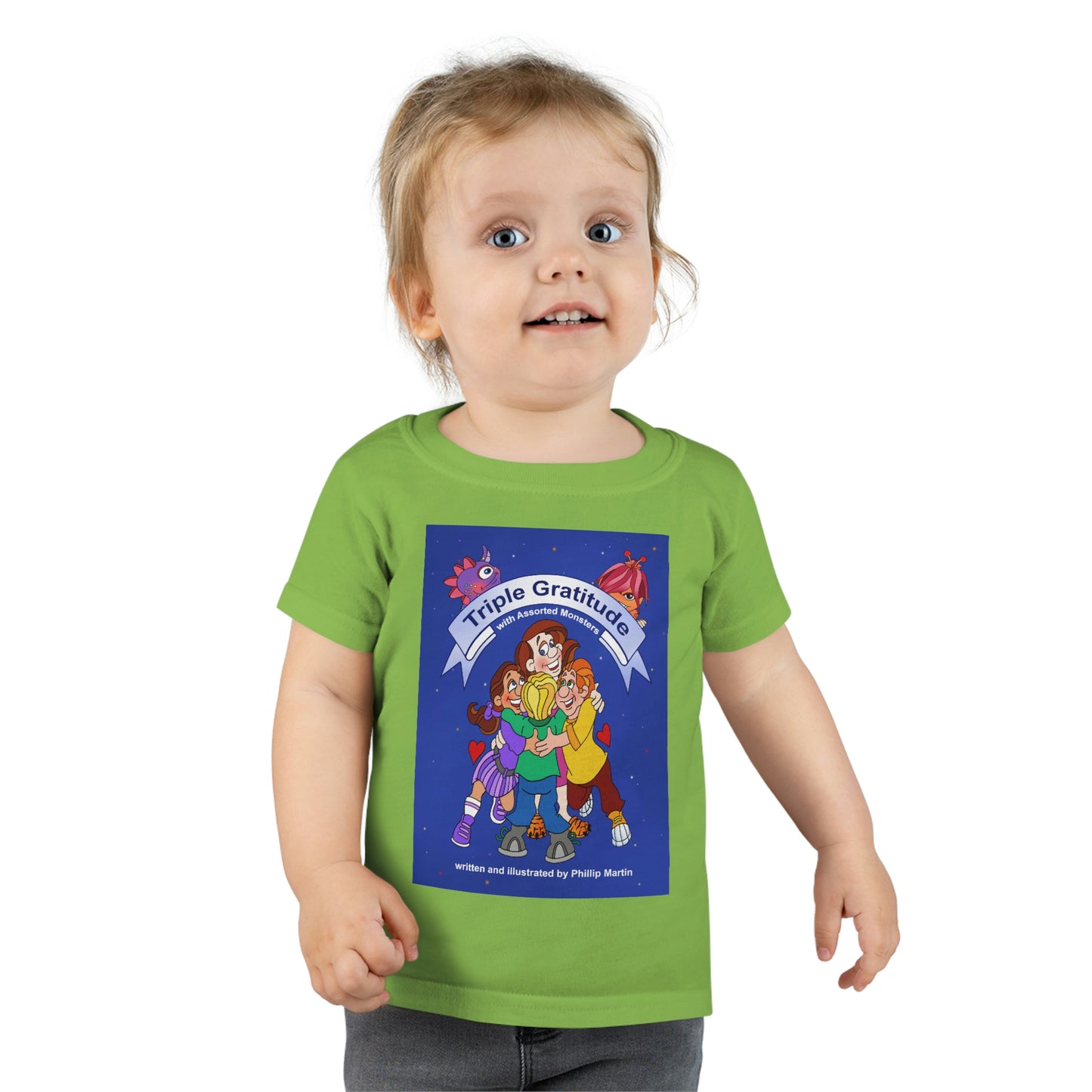 Triple Gratitude with Assorted Monsters Toddler T-shirt