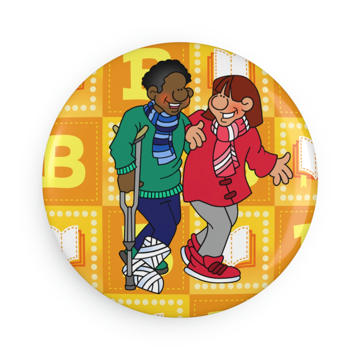 The Bible as Simple as ABC B Button Magnet, Round (1 & 10 pcs)