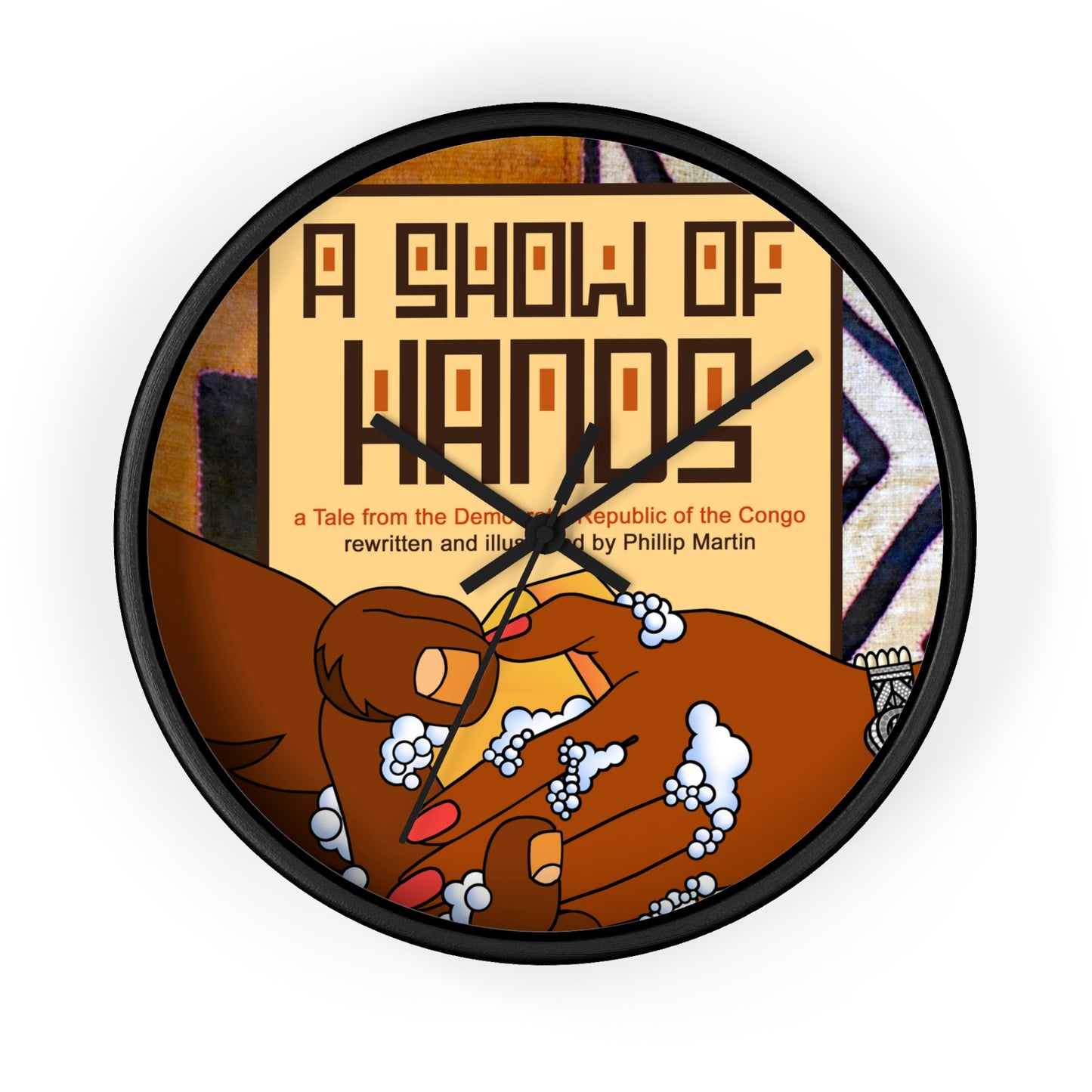 A Show of Hands Wall clock