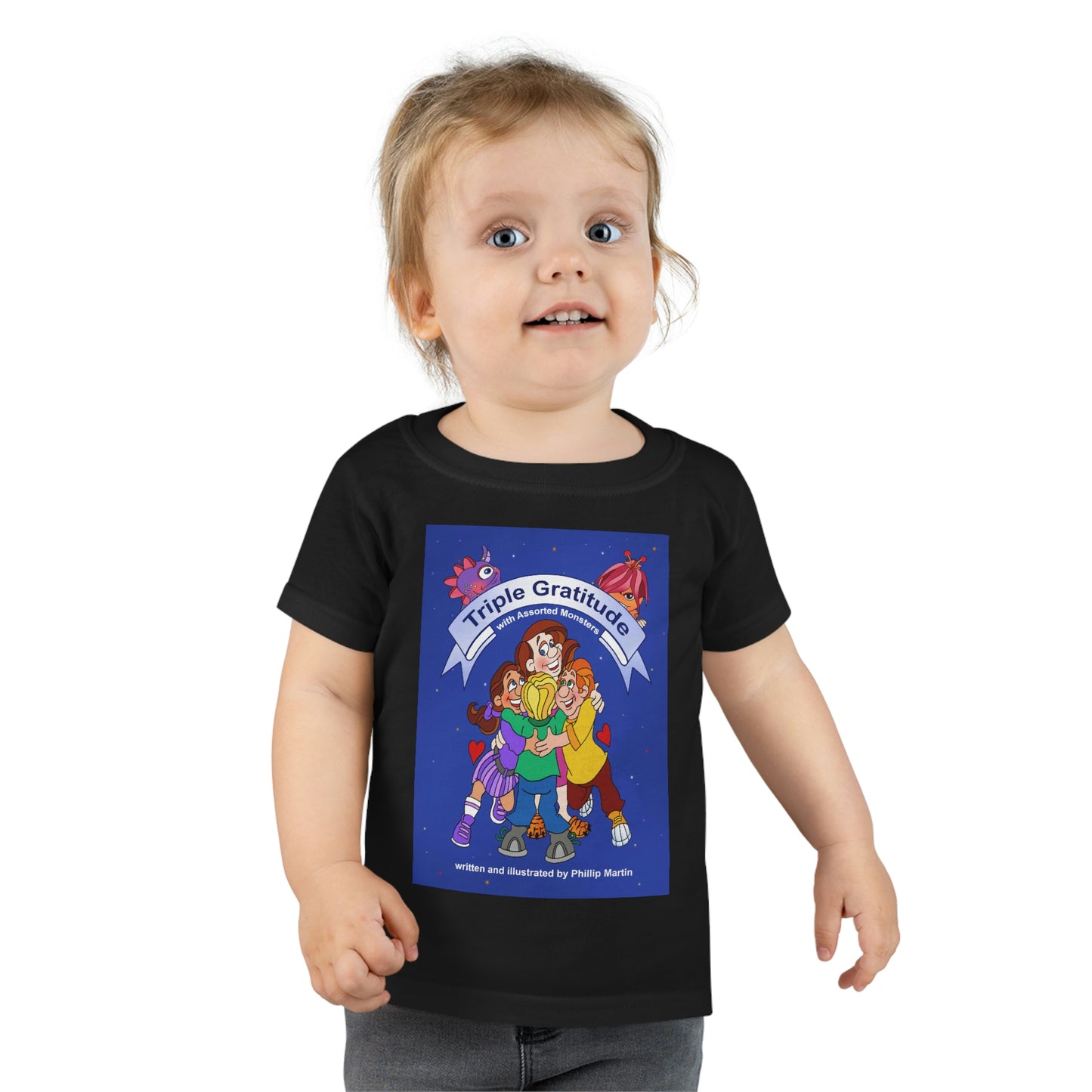 Triple Gratitude with Assorted Monsters Toddler T-shirt