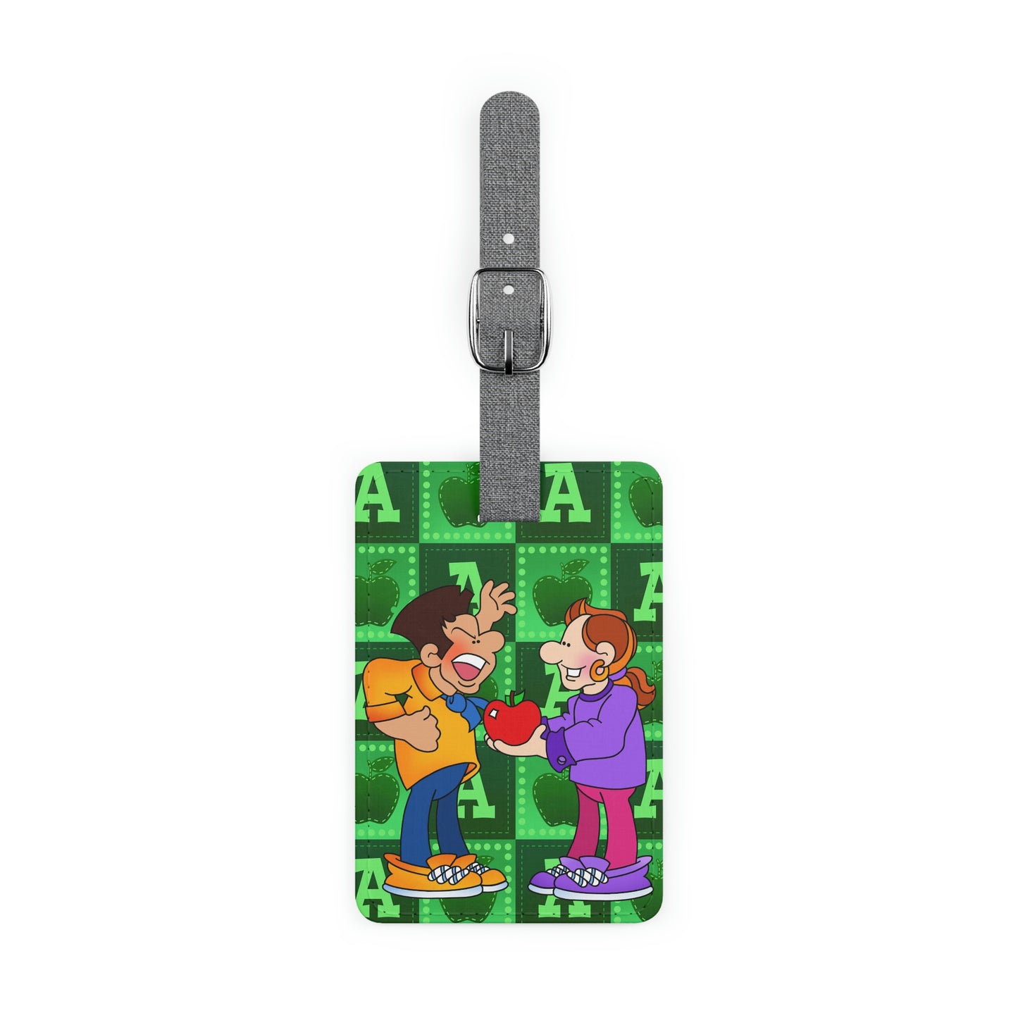 The Bible as Simple as ABC A Saffiano Polyester Luggage Tag, Rectangle