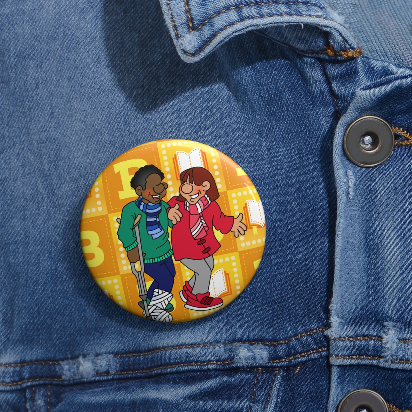 The Bible as Simple as ABC B Custom Pin Buttons