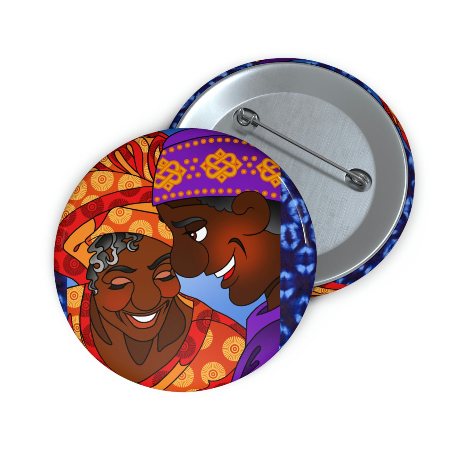 The Paramount Chief and One Wise Woman Custom Pin Buttons