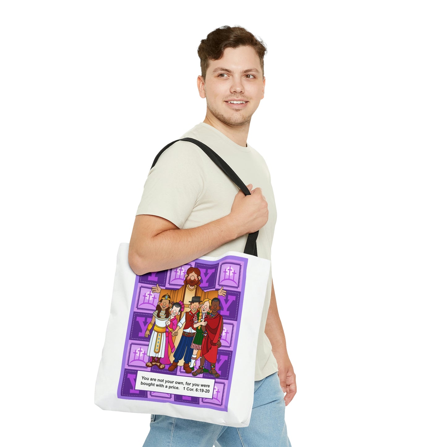 The Bible as Simple as ABC Y AOP Tote Bag