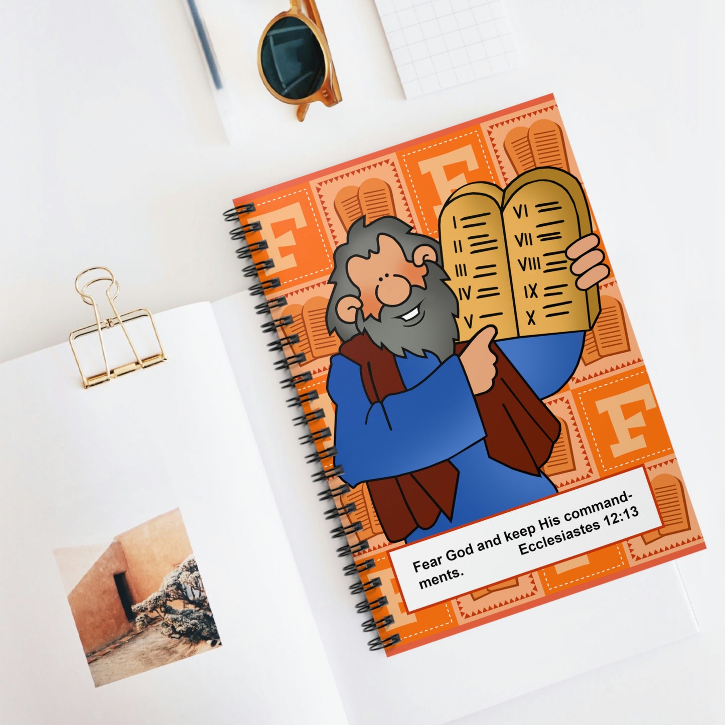 The Bible as Simple as ABC F Spiral Notebook - Ruled Line