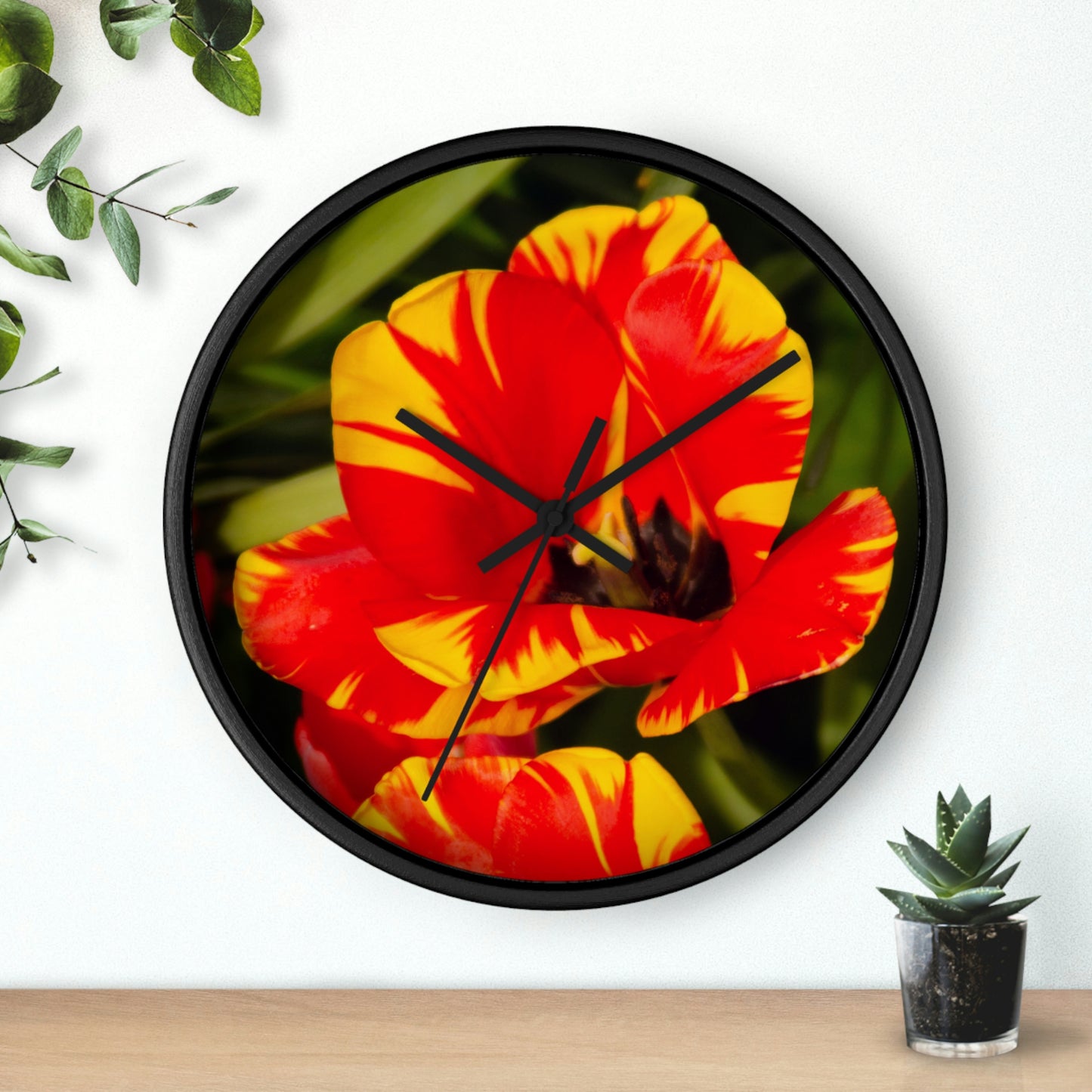 Flowers 12 Wall Clock