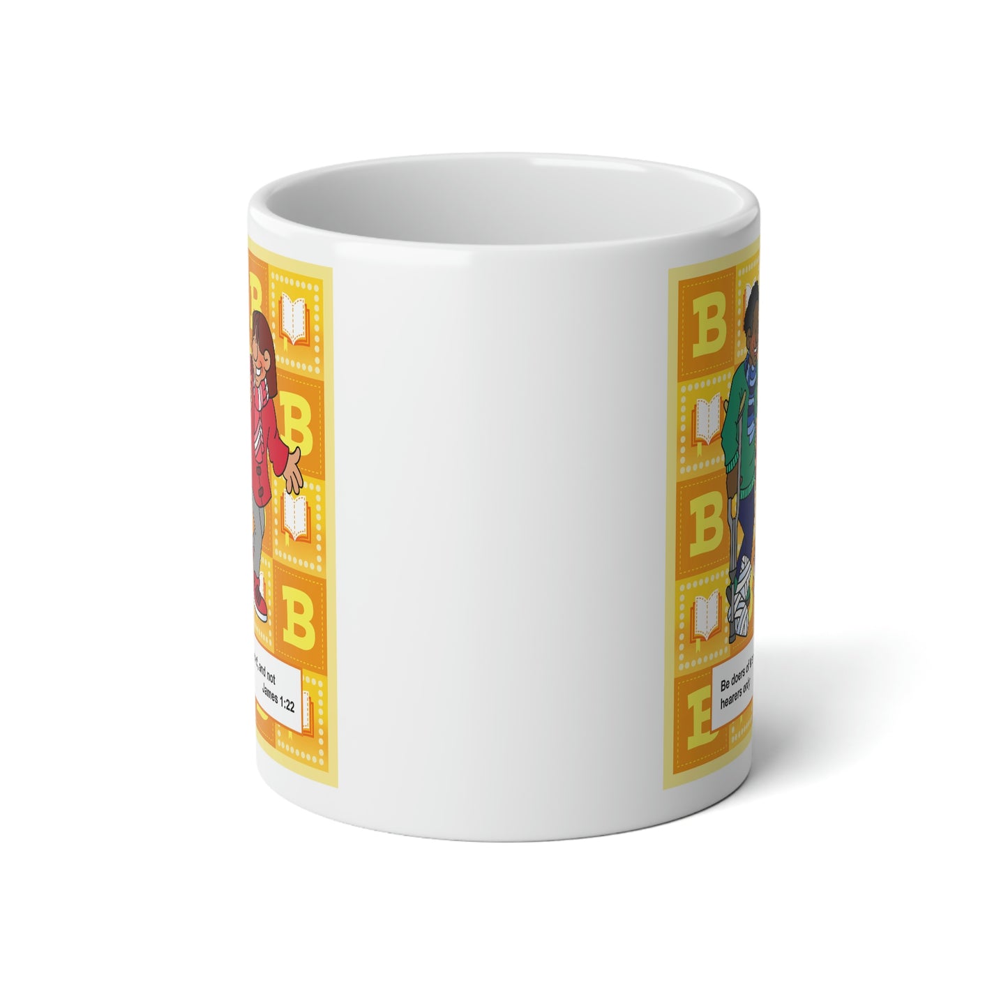 The Bible as Simple as ABC B Jumbo Mug, 20oz
