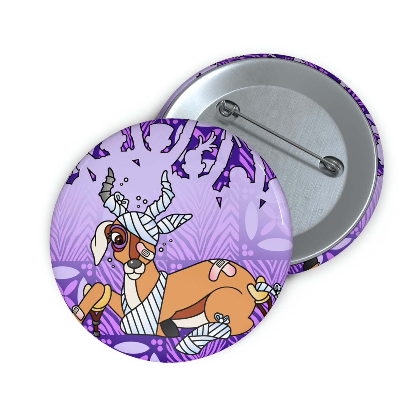 The Day that Goso Fell! Custom Pin Buttons