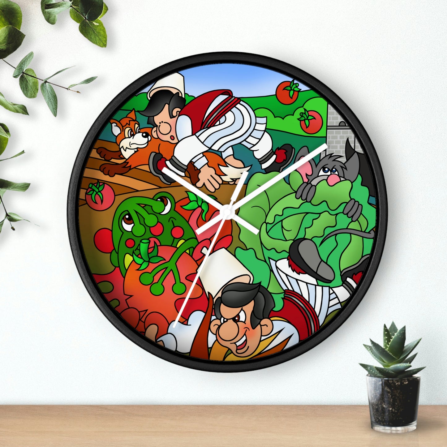 The Half Rooster! Wall clock