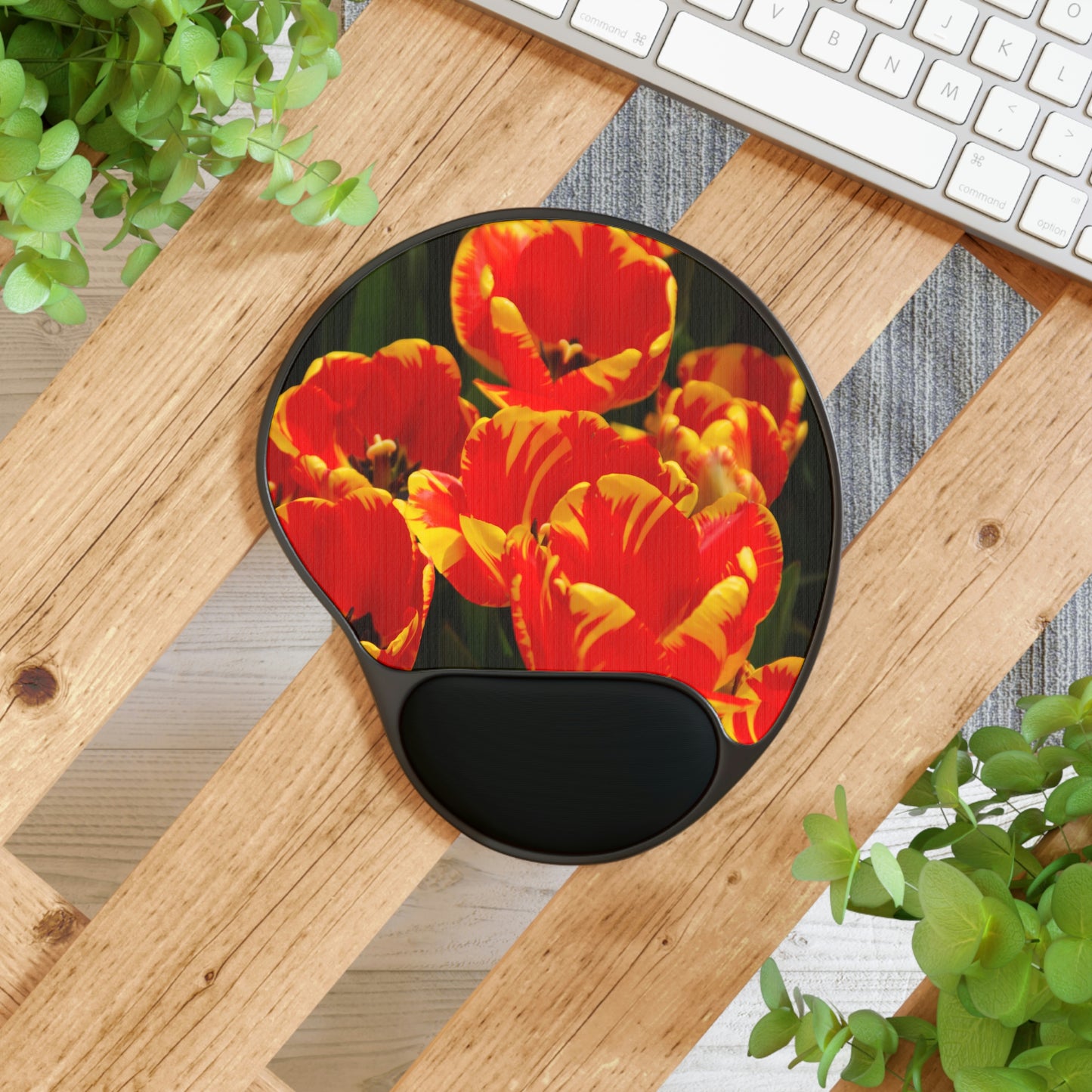 Flowers 19 Mouse Pad With Wrist Rest