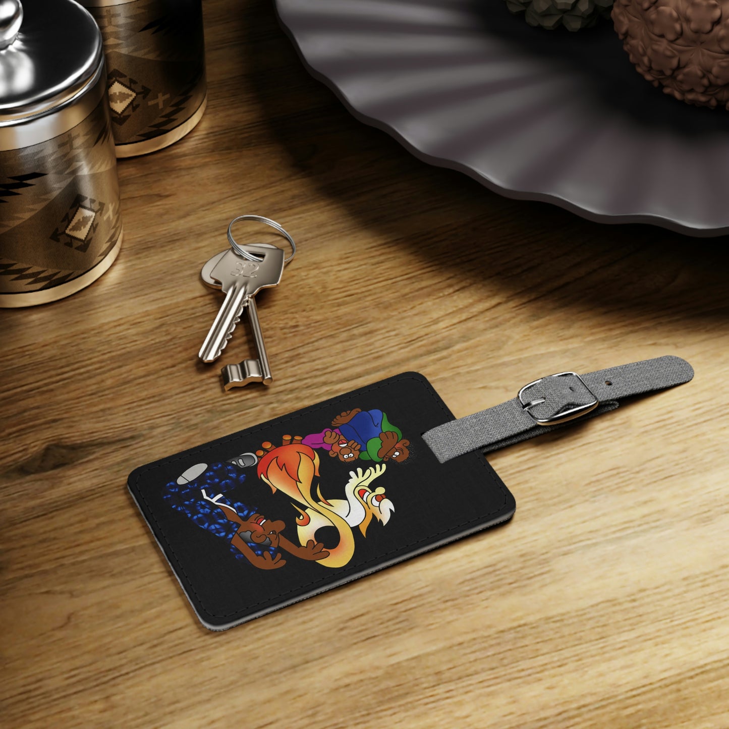 Once Upon West Africa!! Saffiano Polyester Luggage Tag, Rectangle