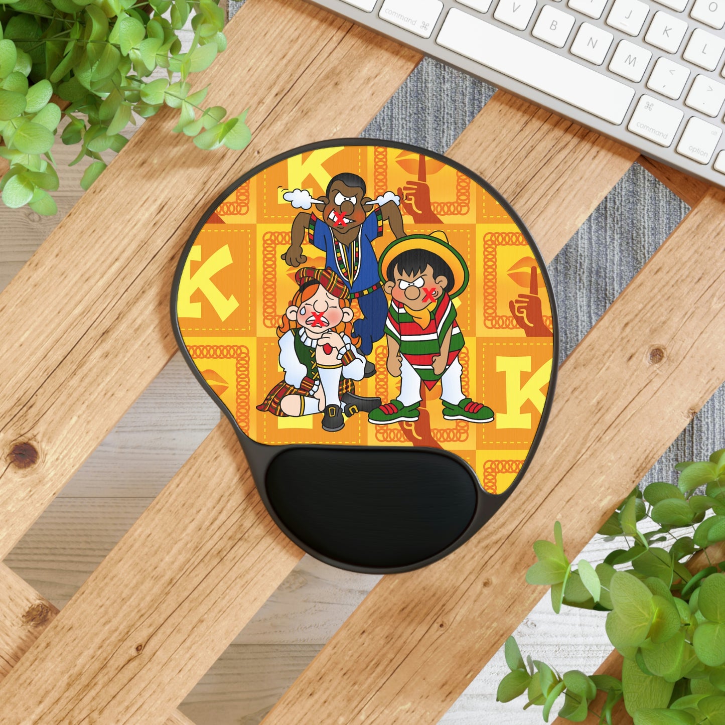 The Bible as Simple as ABC K Mouse Pad With Wrist Rest