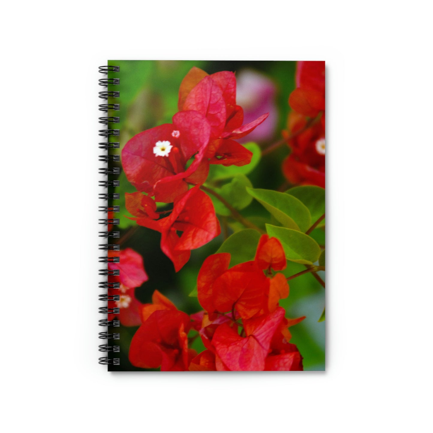 Flowers 28 Spiral Notebook - Ruled Line