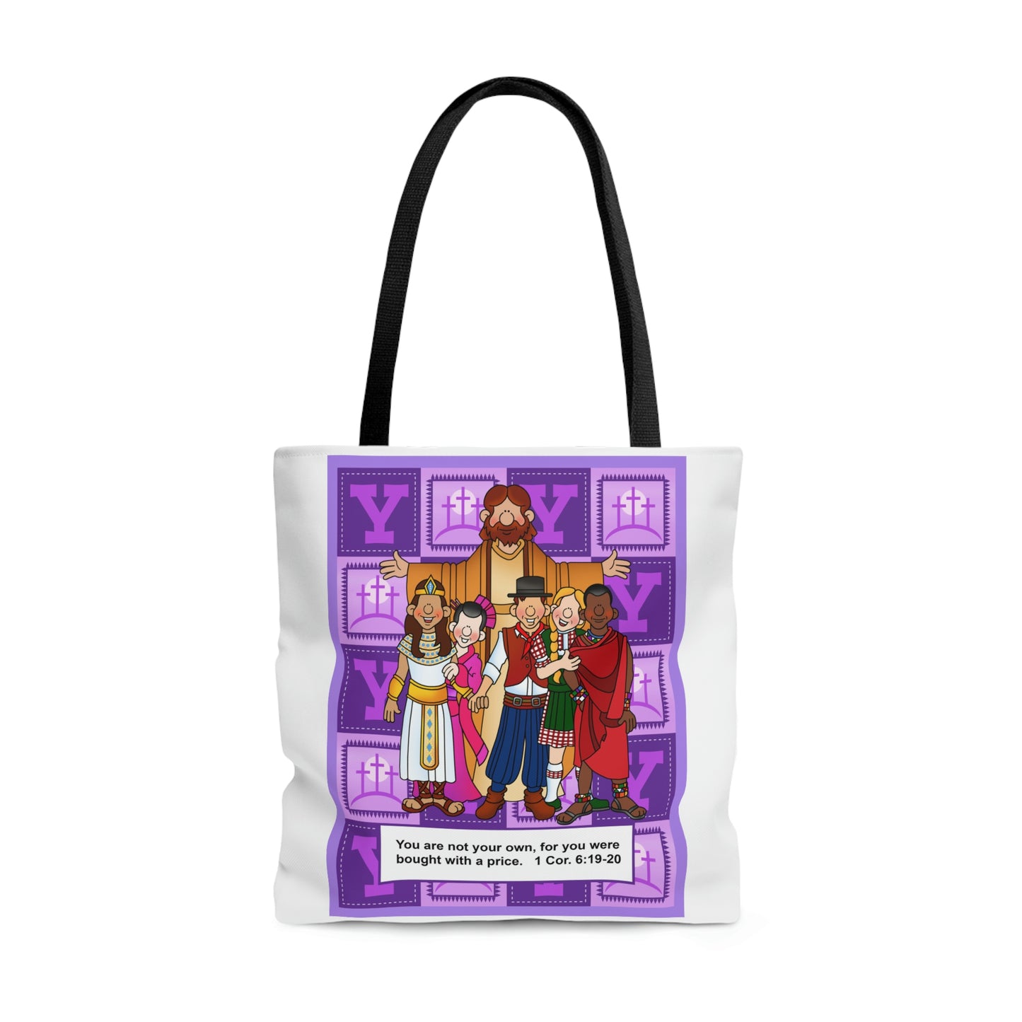 The Bible as Simple as ABC Y AOP Tote Bag