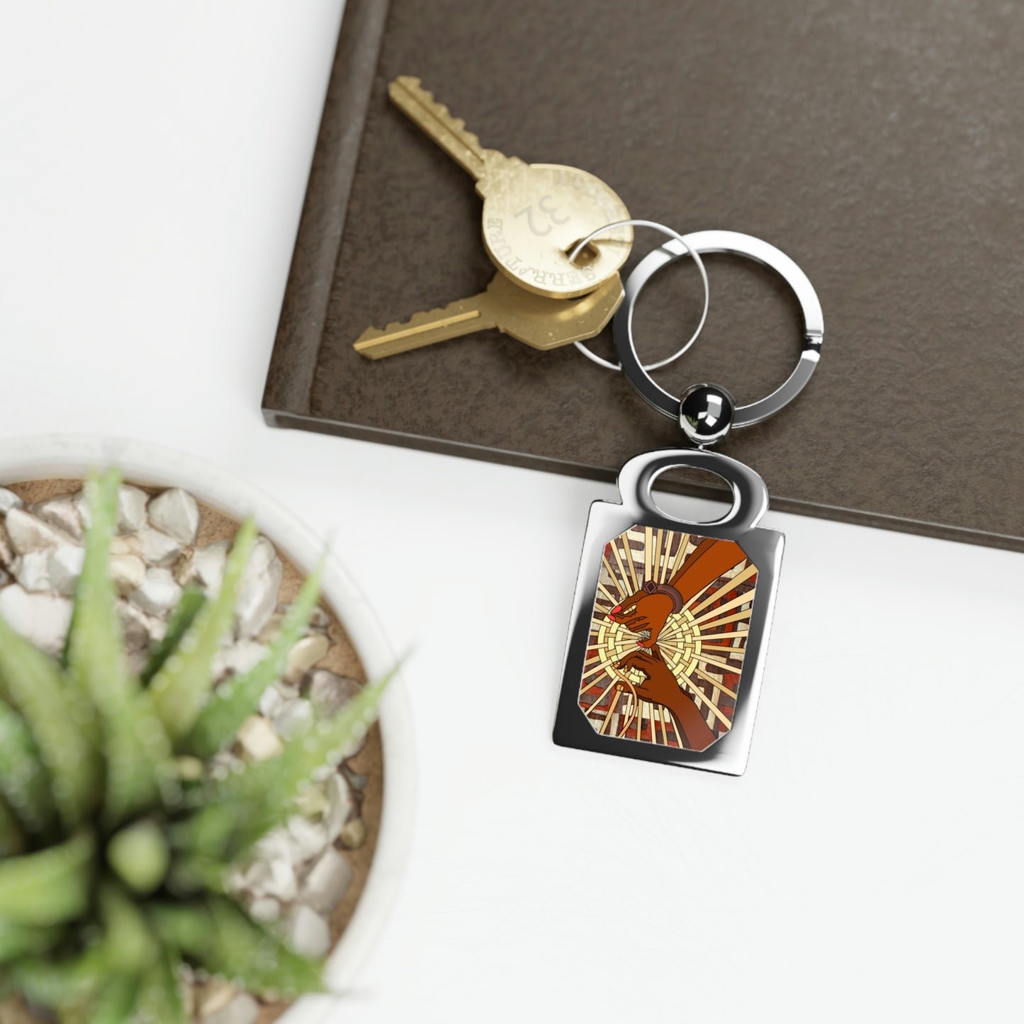 A Show of Hands!! Rectangle Photo Keyring