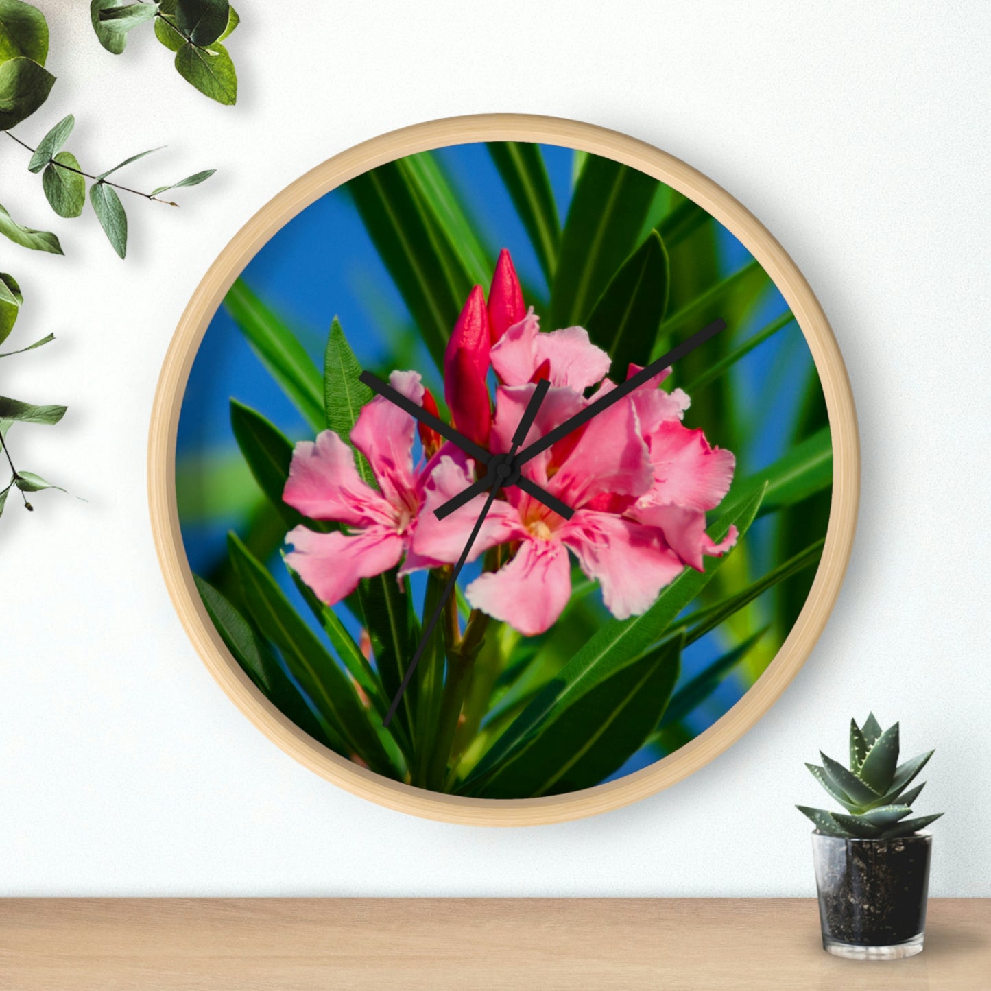 Flowers 30 Wall Clock