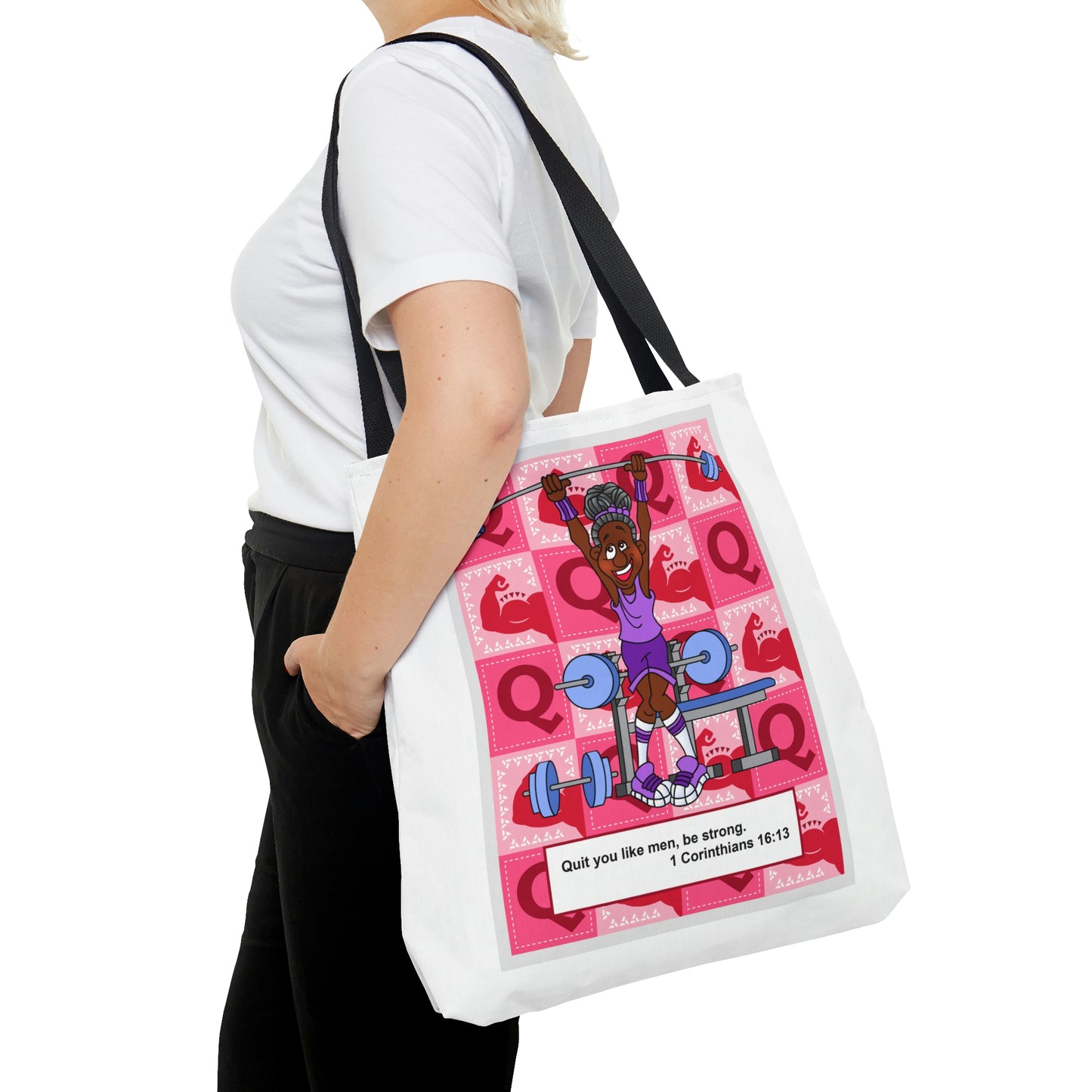 The Bible as Simple as ABC Q AOP Tote Bag