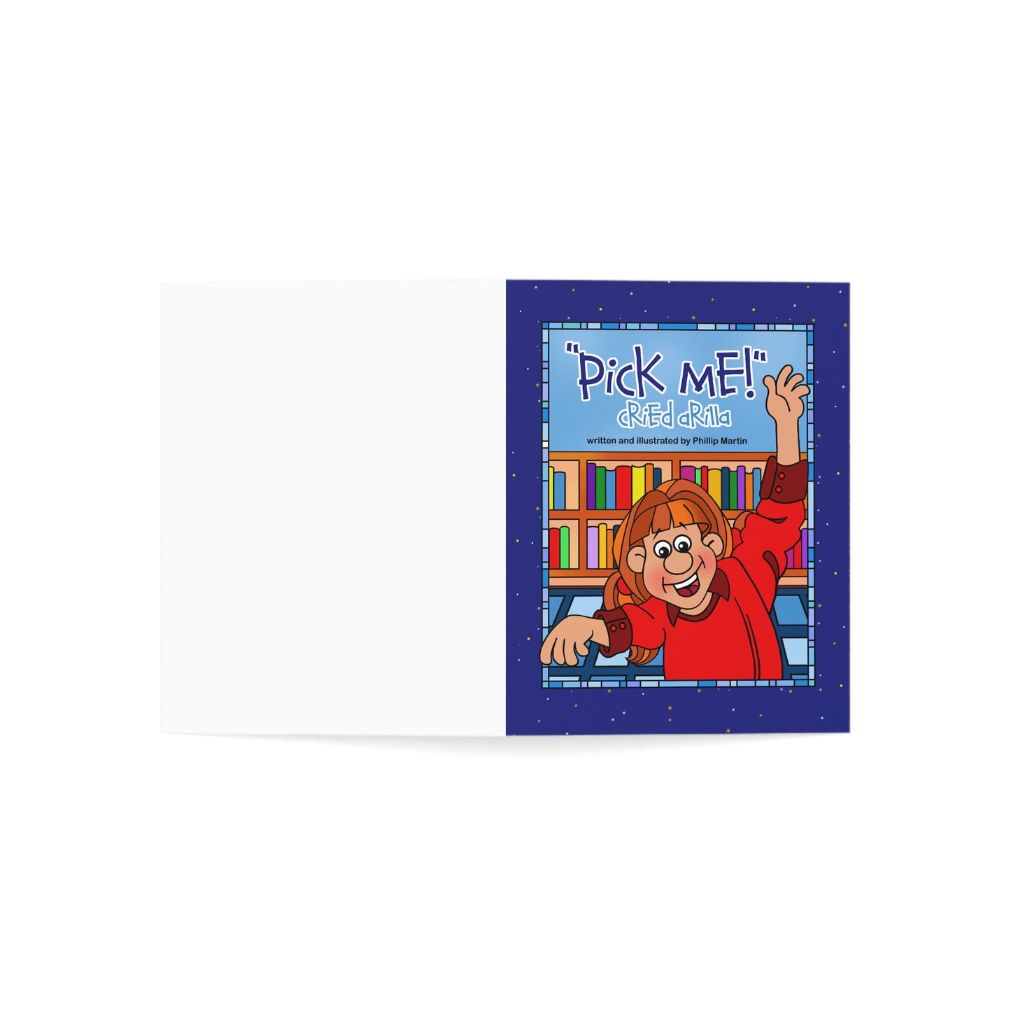 Pick Me Cried Arilla Greeting Cards (1, 10, 30, and 50pcs)