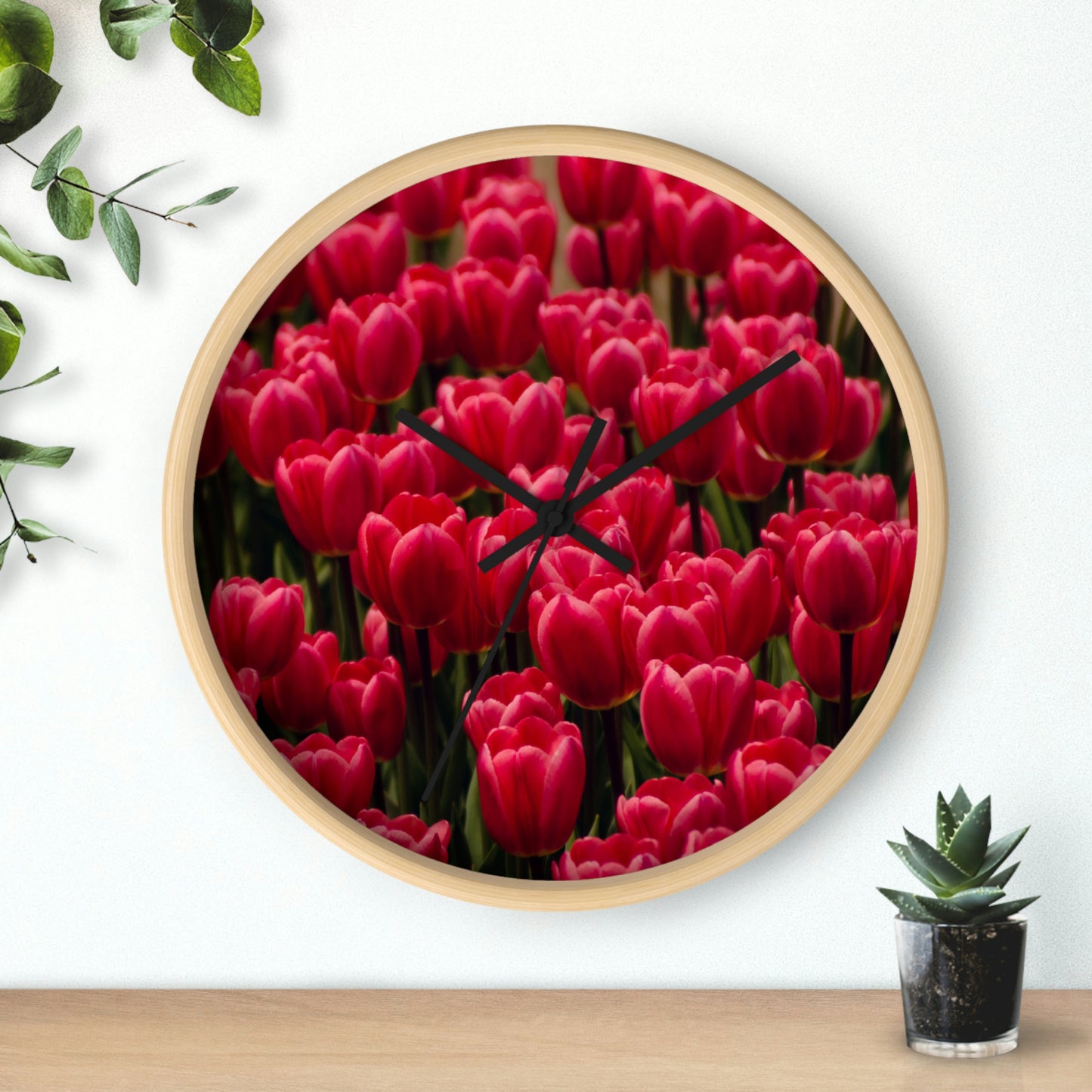 Flowers 15 Wall Clock