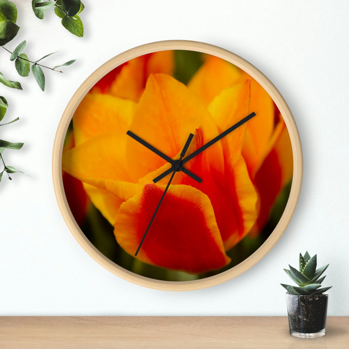 Flowers 13 Wall Clock