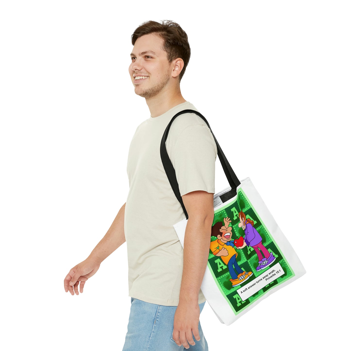 The Bible as Simple as ABC A AOP Tote Bag